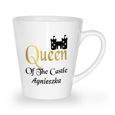 Kubek latte na dzień kobiet Queen in the castle